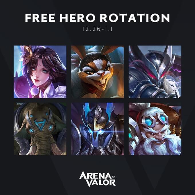 Free Hero Rotation, Week of December 26th
