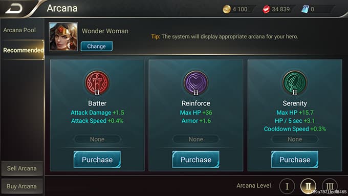 Wonder Woman Arcana Level 2