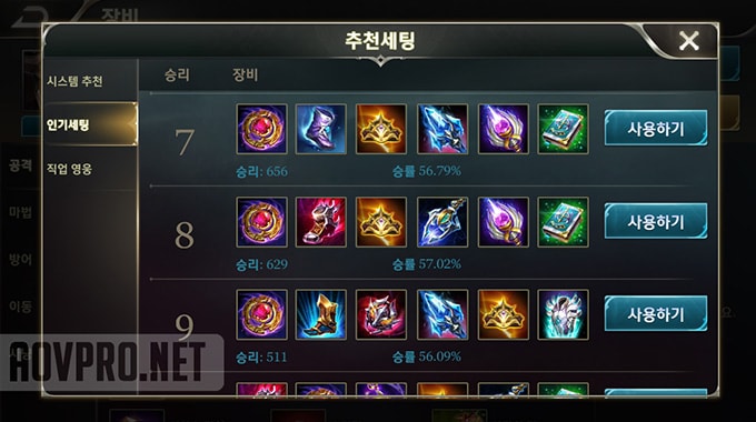 Most popular builds for Aleister in Taiwan server