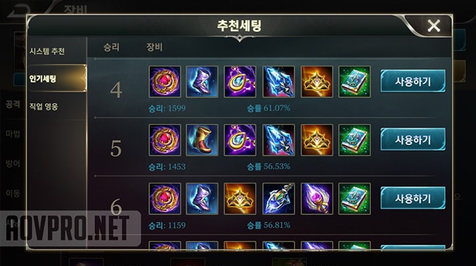 Most popular builds for Aleister in Taiwan server