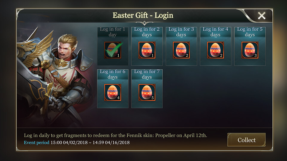 Easter Gift Login Event Screenshot 2