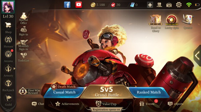 Arena of Valor new UI