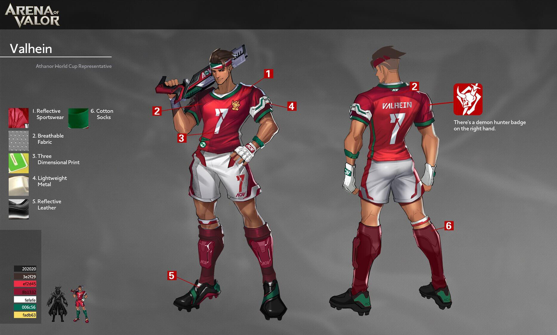 AOV Football Skins Design Concept 1