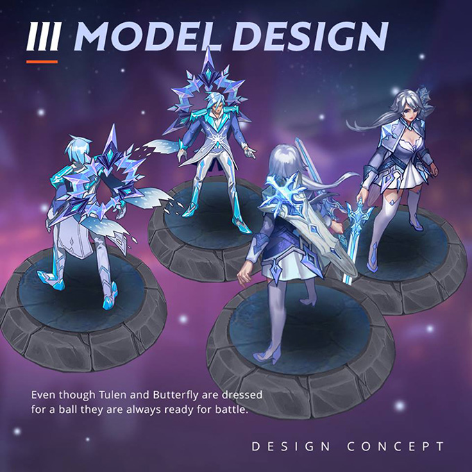 Frozen Blade Butterfly & Frozen Rune Tulen Model Design