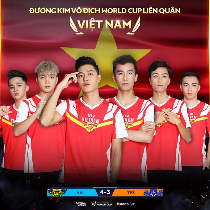 Arena of Valor World Cup 2019 Vietnam Champion