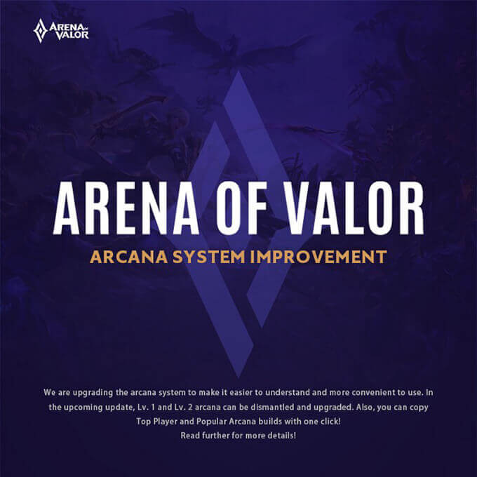 Arena Of Valor Beta 22 Update: Arcana Update