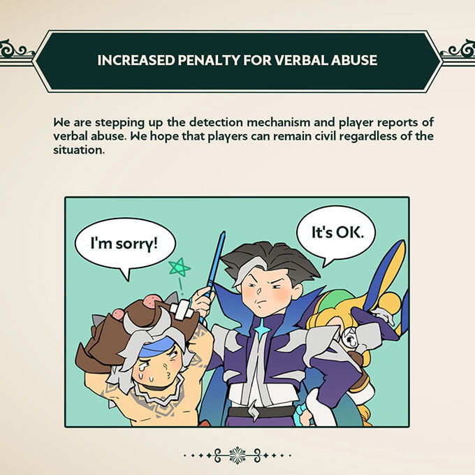 Arena of Valor Beta 25 Increased penalty for verbal abuse