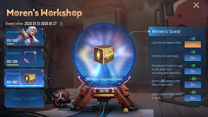 Moren's Workshop January 2020 Quests