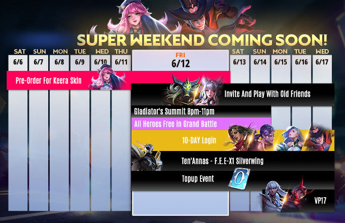 Arena of Valor Super Weekend Event