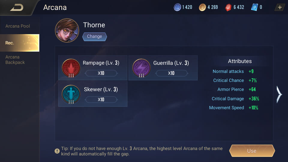 Thorne Arcana Recommended