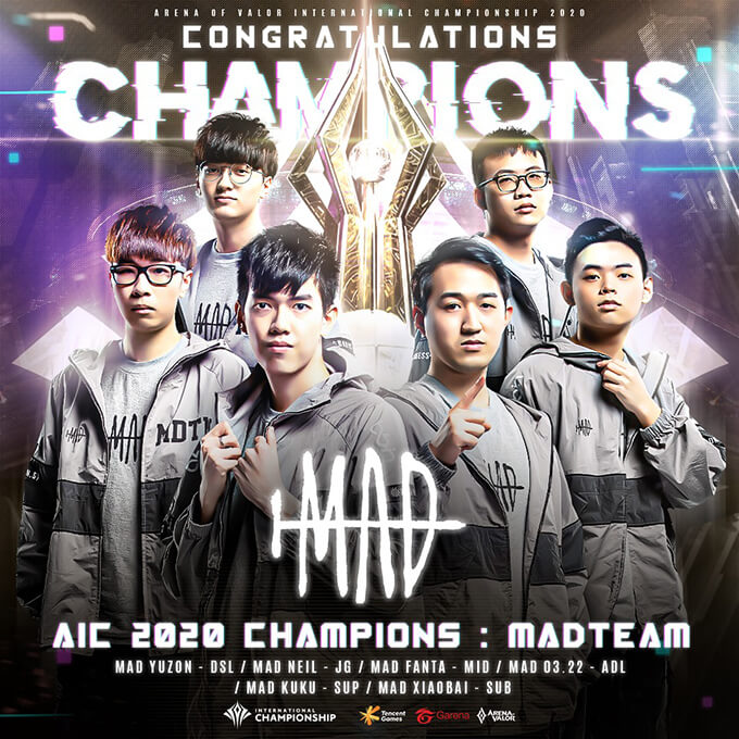 AIC 2020 Champions: MAD Team