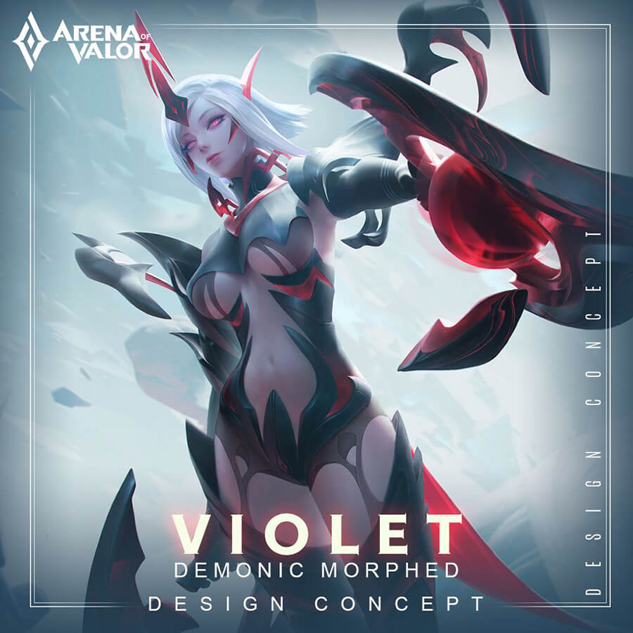 Morphed Demon Violet Design Concept