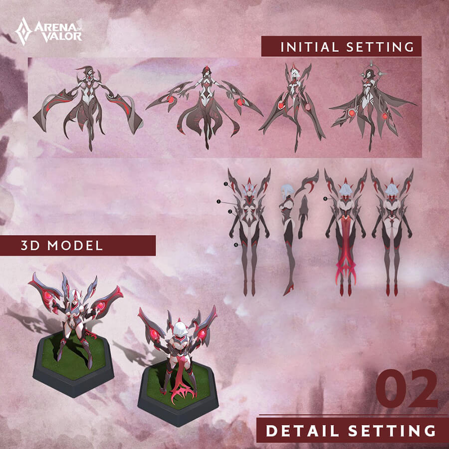 Morphed Demon Violet Design Concept