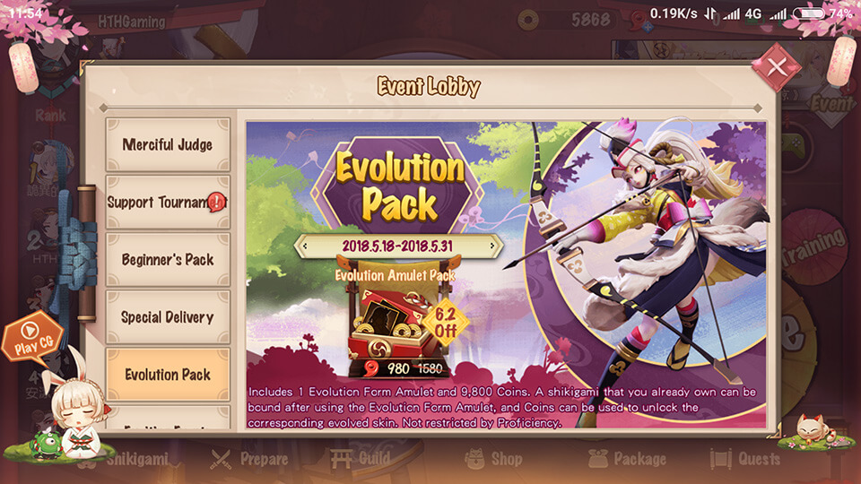 Onmyoji Arena Evolution Pack