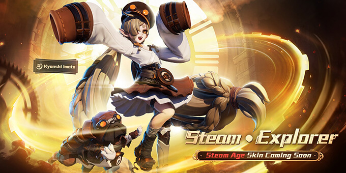 Kyonshi Imoto's Steam Age series skin, Steam: Explorer is now available