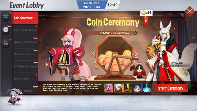 Coin Ceremony