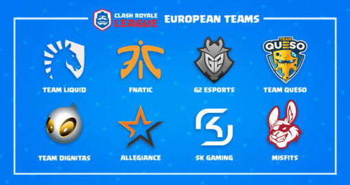 Clash Royale League European teams 