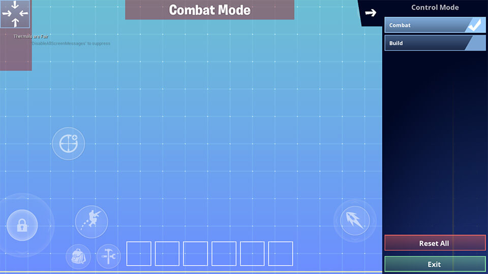 Fornite Mobile Customizable Hud Screenshot 2