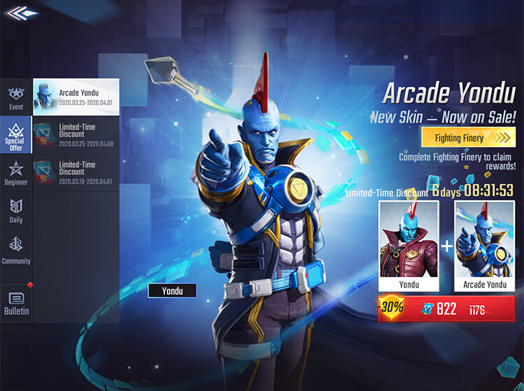 Arcade Yondu MARVEL Super War March 26th 2020 Update