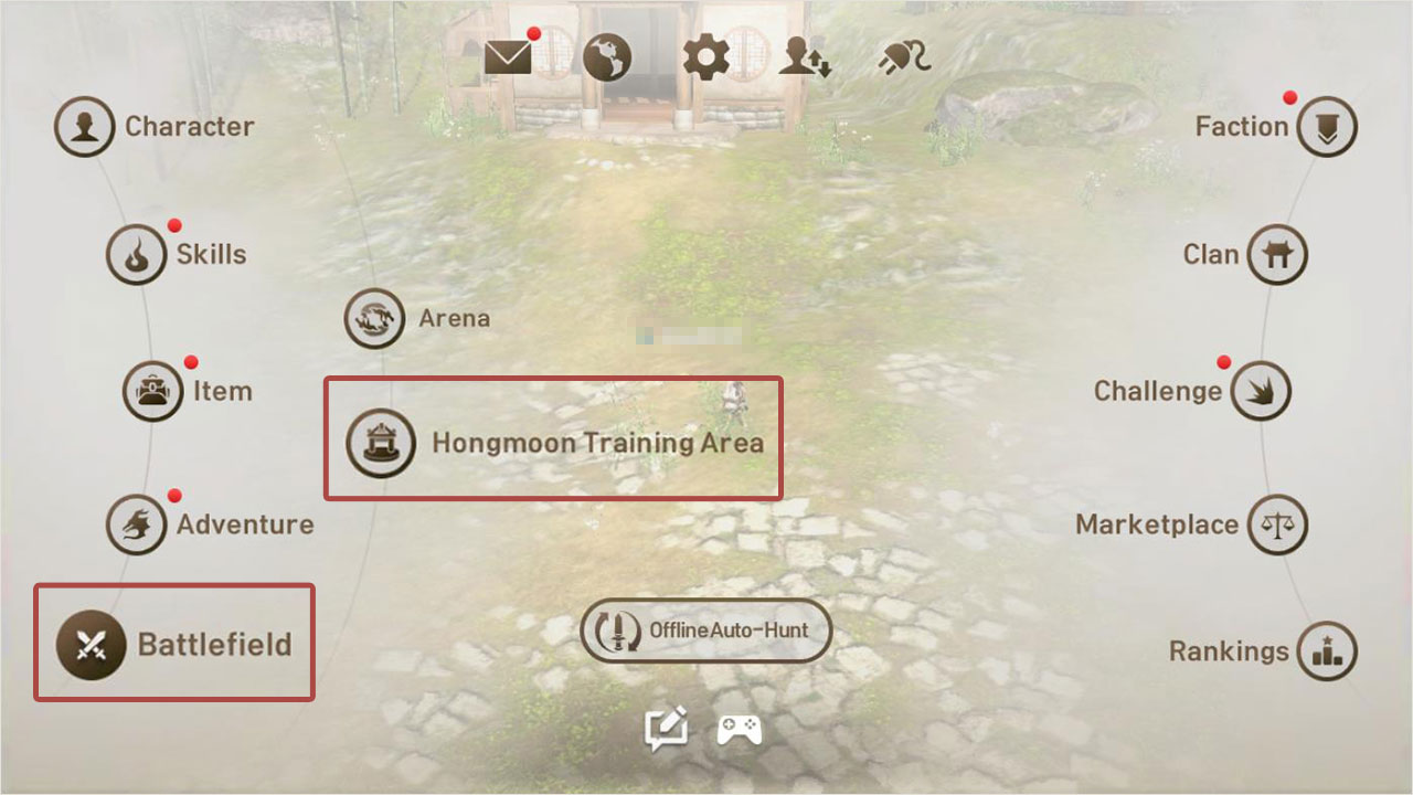 How to enter the Hongmoon Training Area 