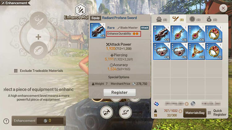 Blade & Soul Revolution Basic Guides: Enhancement