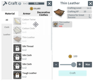 Armor Crafting