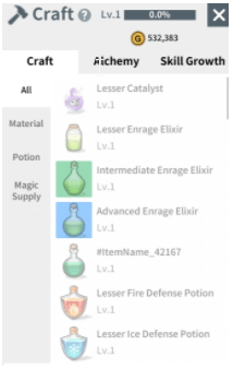 Alchemy Crafting