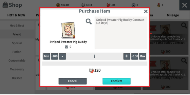 Buddy Contracts can be purchased from the Shop