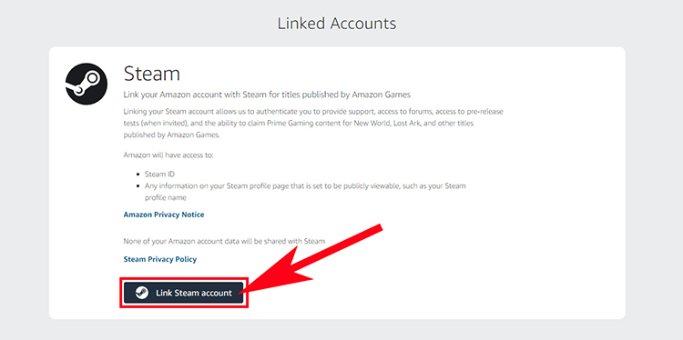 How to link/unlink your  account for  Prime Gaming