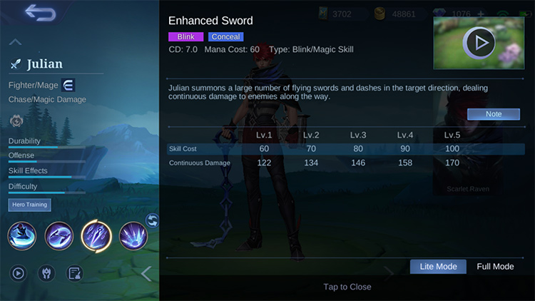 Enhanced Sword
