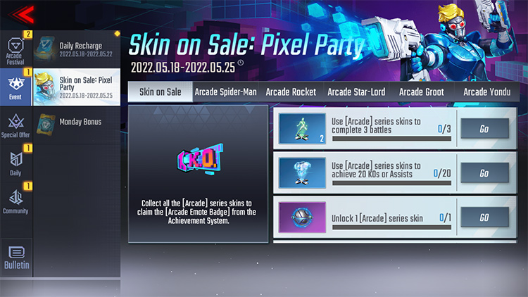 Skin Offer: Pixel Party