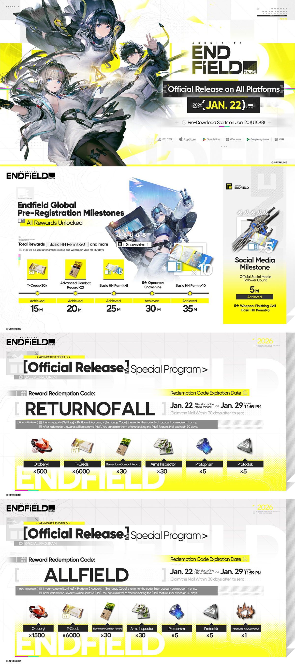 Arknights: Endfield Version 1.0 Overview