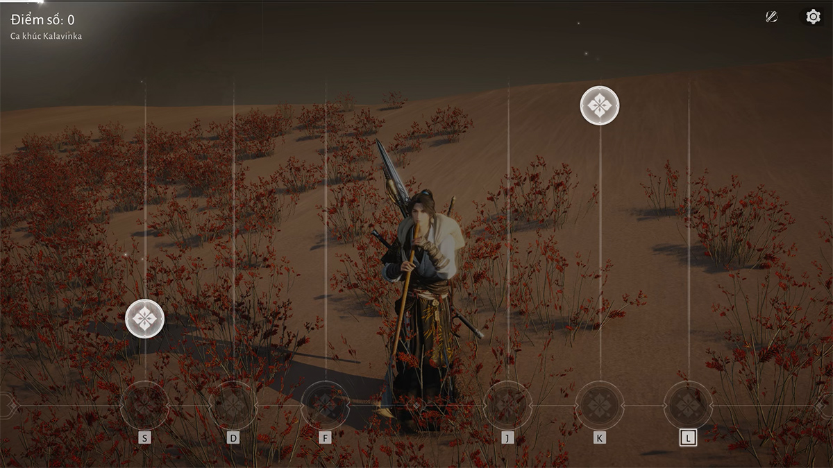 Play the flute at Heroic Tomb